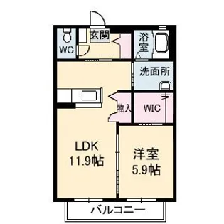 シャーメゾングレース C棟【1階】の間取り