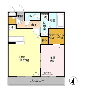 メゾンクロノス【2階】の間取り