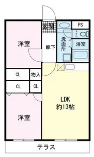 クレアトゥール【4階】の間取り