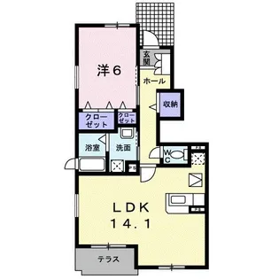 グランフォーレC【1階】の間取り