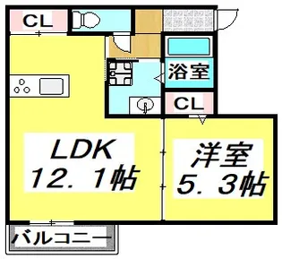 ロワール【1階】の間取り