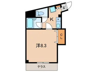 ラ・フロールカッサ【1階】の間取り