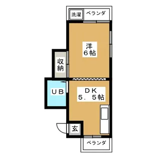 エレガントハイツ【1階】の間取り