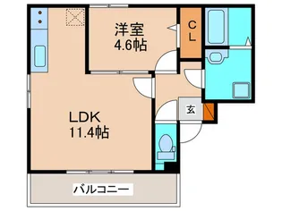フェアリー大浦【3階】の間取り