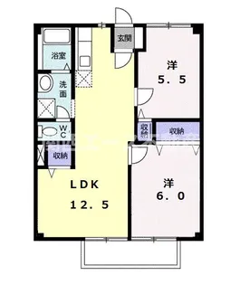 ハイツ城【2階】の間取り