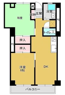 インベストメント鶴川【1階】の間取り