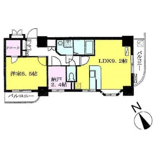大須賀第二レジデンス【8階】の間取り