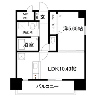 ロマージュ上通並木坂【4階】の間取り