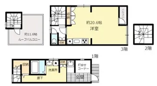 セントレイ茗荷谷【1階】の間取り
