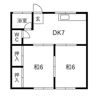 赤坂サンコーポ【2階】の間取り