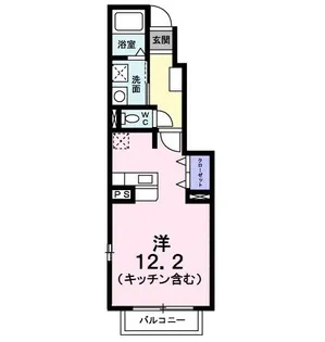 サニーハイム【1階】の間取り