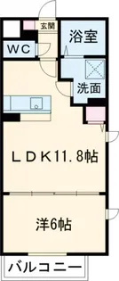 ラミューズ宮みらい【2階】の間取り