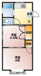 野久慕ハイツ【2階】の間取り