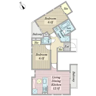 シルクガーデン【1階】の間取り