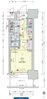 プレサンス新大阪ストリーム【3階】の間取り