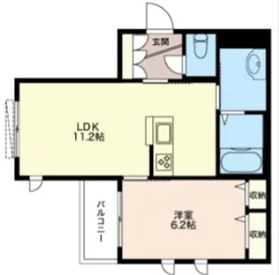 WEST 洗足池【2階】の間取り