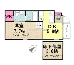 シルバラード スプリングス【2階】の間取り