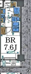エステムコート横濱反町【2階】の間取り