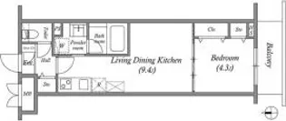 プライムガーデン若木【2階】の間取り