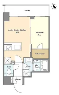 グランカーサ横濱石川町【9階】の間取り