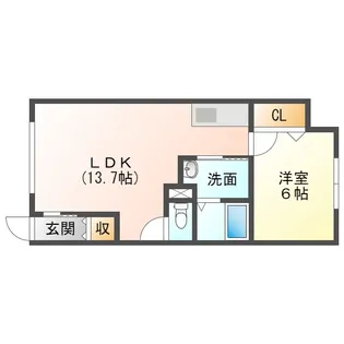 Rac Tas I(ラクタス1)【1階】の間取り