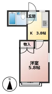 グリーンハウス上井草【2階】の間取り