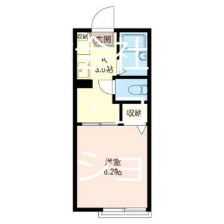 大倉山レジデンス【2階】の間取り