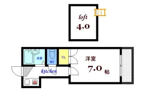 エクセレント安田D館【1階】の間取り