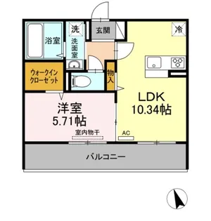 グランレーベン【2階】の間取り