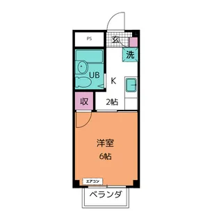 メゾン小坂 A【2階】の間取り