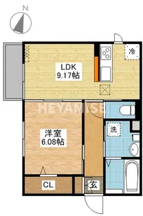 スカイメゾン【1階】の間取り