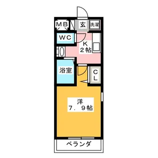 エスポワール【1階】の間取り