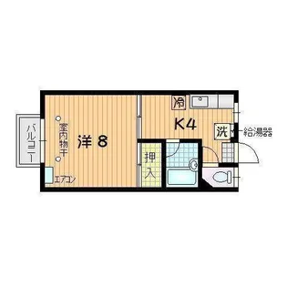 皐月荘【2階】の間取り