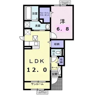 ララ セゾン【1階】の間取り