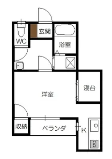 ブラウン瓔珞シャトー【1階】の間取り