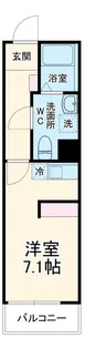 ソレイユ七里【2階】の間取り