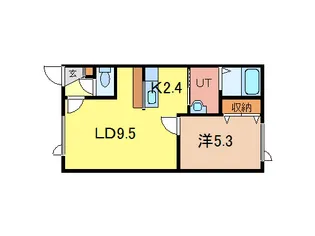 twin houseII【1階】の間取り
