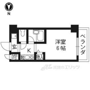 De’lead金閣寺道【2階】の間取り