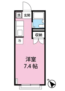 エステートアイV【1階】の間取り