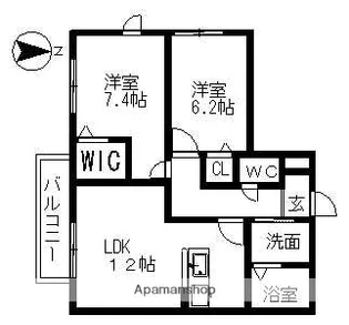 みずの坂グレイス【2階】の間取り