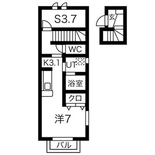 アルデバランB【2階】の間取り