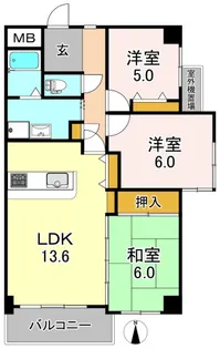 アルカディア【6階】の間取り