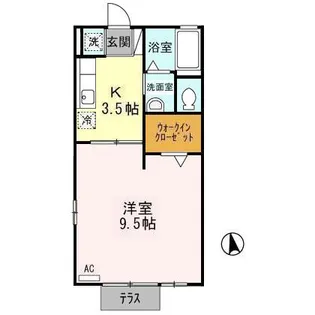 ピークス【1階】の間取り