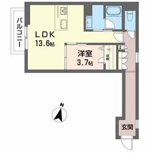 ベル・ビスカス【1階】の間取り