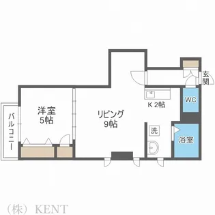 パークヒルズ円山【3階】の間取り