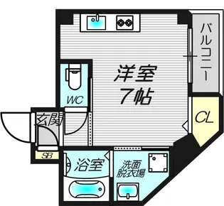 アムズコート勝山【3階】の間取り