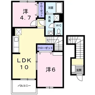 ライツ・E【2階】の間取り