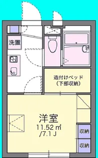 メモリアル貞暎【2階】の間取り