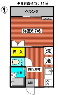 松清五番館【1階】の間取り