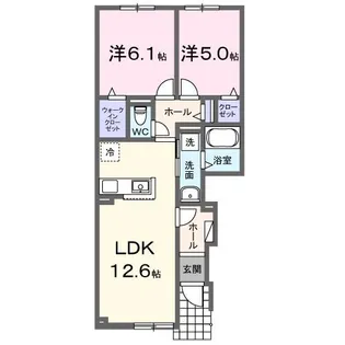 ココル【1階】の間取り